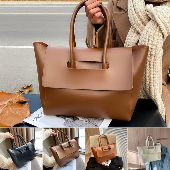 Retro PU Shoulder Tote Bag for Women