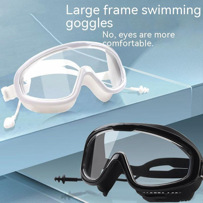 HD Large Frame Anti-Fog Swimming Goggles