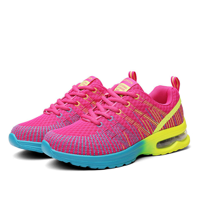 Breathable Mesh Lace-Up Sports Shoes Women