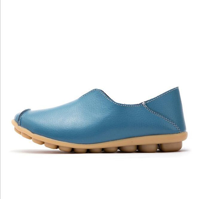 Ladies Genuine Leather Flat Shoes