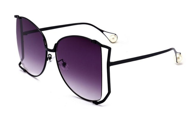 Women's Fashion Square Metal Frame Sunglasses