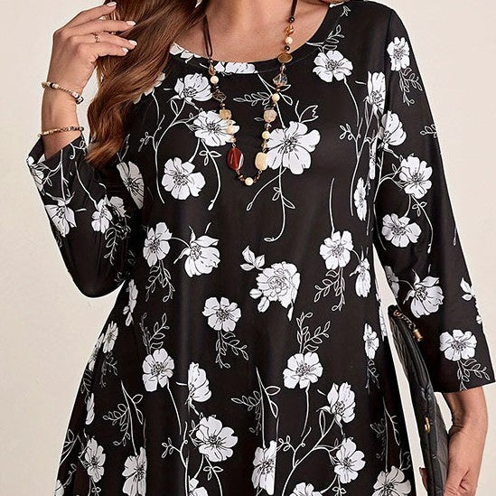 Knitted Pullover Top for Women - Plus Size