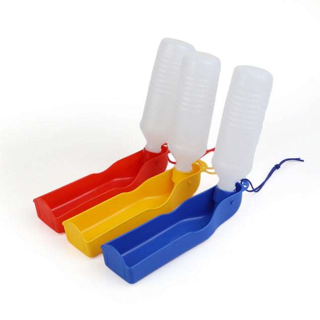 Portable Dog Water Feeder Bottle with Squeeze Bowl
