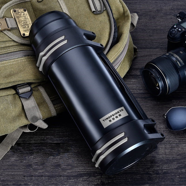 Large-Capacity Stainless Steel Outdoor Thermos Bottle