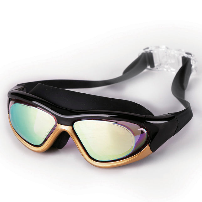 Large-Frame Waterproof & Anti-Fog Swimming Goggles