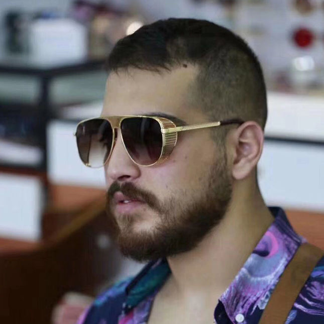 Unisex Fashion Hollow Frame UV400 Sunglasses