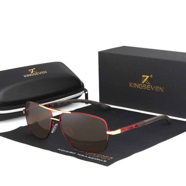 Polarized Round Aluminum Sunglasses for Men