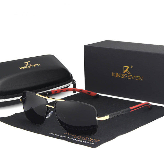 Polarized Round Aluminum Sunglasses for Men