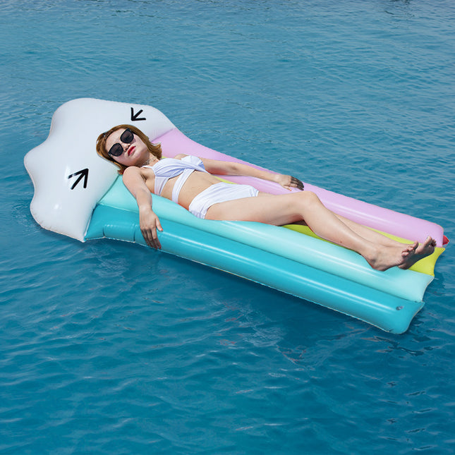 Rainbow Cloud Shape Kids Floating Bed