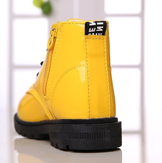 Waterproof PU Leather Winter Kids Snow Boots