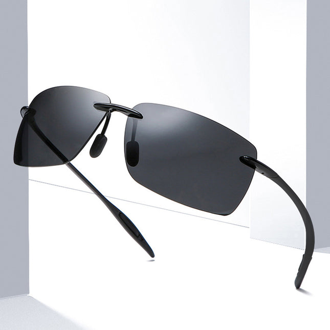 Lightweight Rimless TR90 Sunglasses for Men