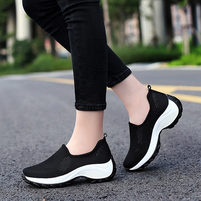 Thick Sole Slip-On Outdoor Sneakers for Women