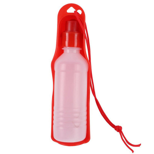 Portable Dog Water Feeder Bottle with Squeeze Bowl