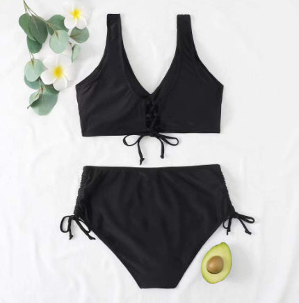 High Waist Twist Bikini Swimsuit for Women