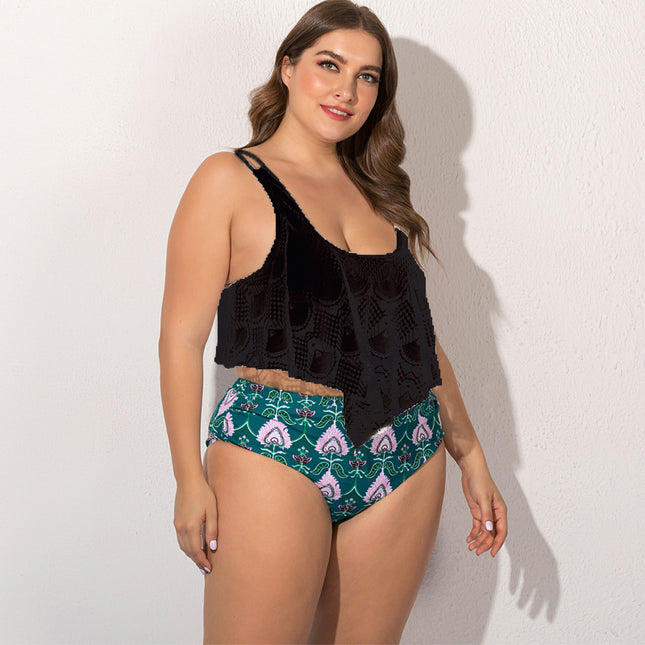 Plus Size Two-Piece Bikini Set for Women