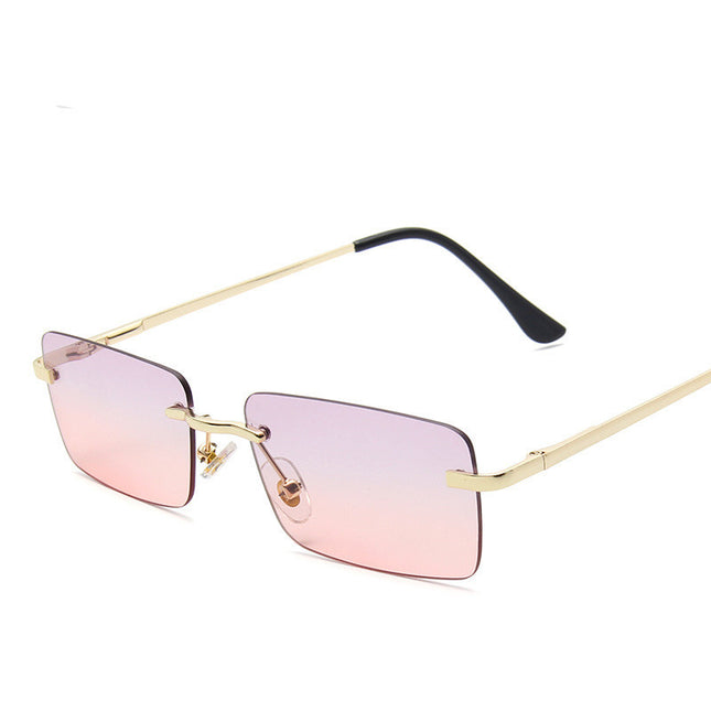 Women's Rimless Square Gradient Fashion Sunglasses