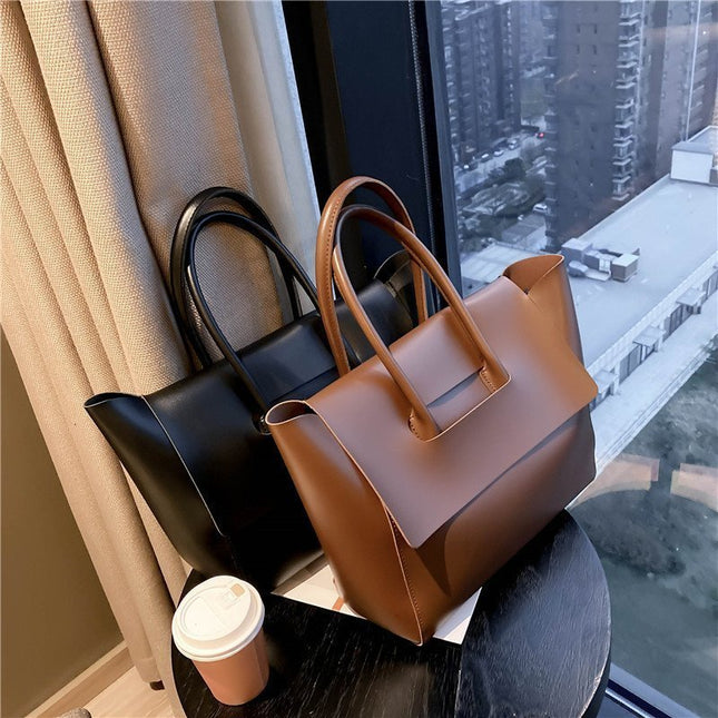Retro PU Shoulder Tote Bag for Women