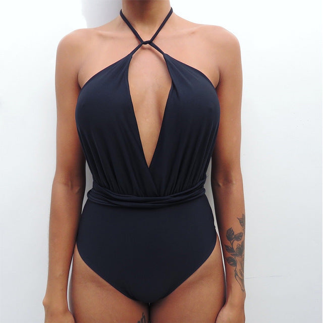 Women's One-Piece Monokini Beach Swimsuit