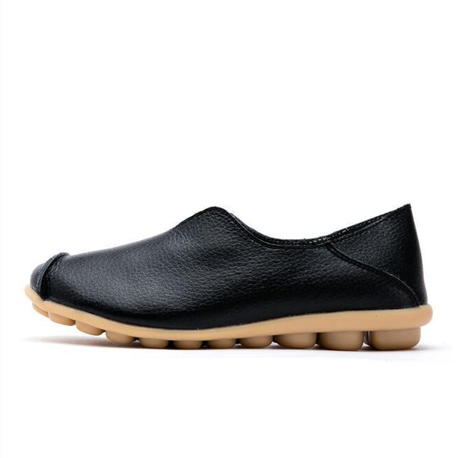 Ladies Genuine Leather Flat Shoes