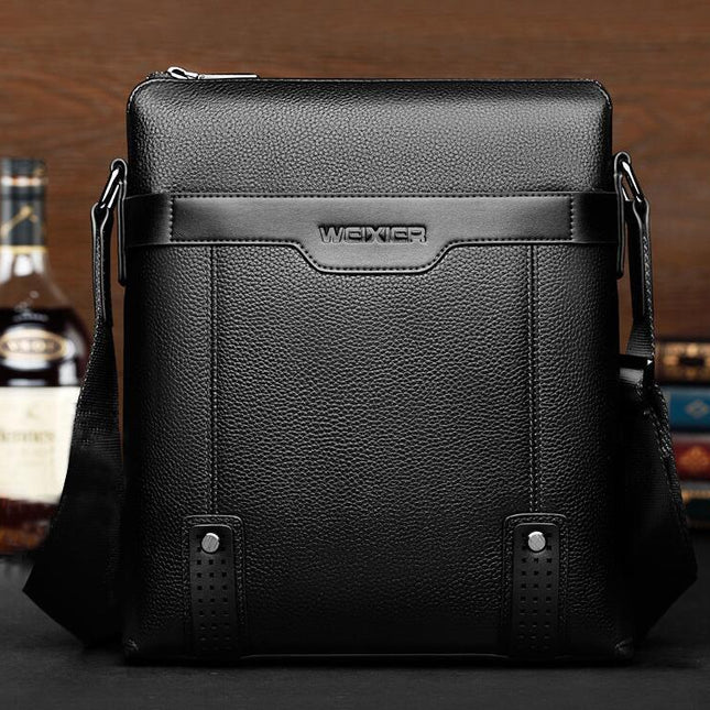Men’s PU Leather Crossbody Shoulder Messenger Bag