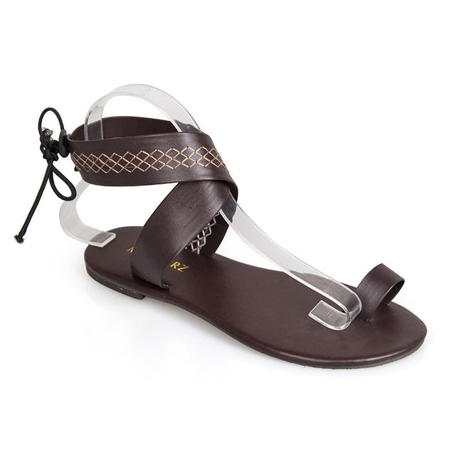 Women's Plus Size Roman-Style Flat Beach Sandals