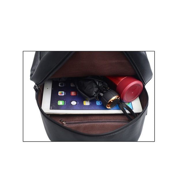 Large Casual PU Leather Women’s Backpack