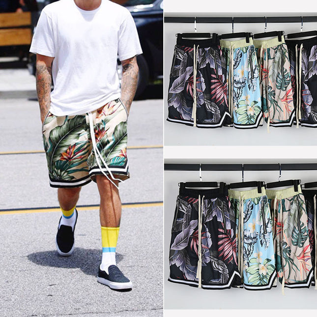 Hip Hop Man Bieber Hawaiian Style Beach Shorts