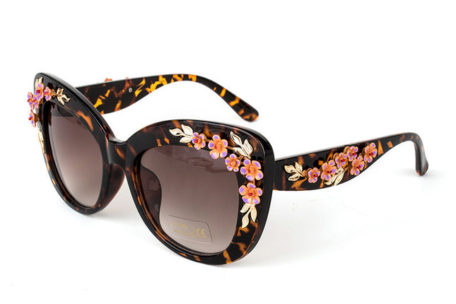 Women's Floral Frame Exquisite Fashion Sunglasses