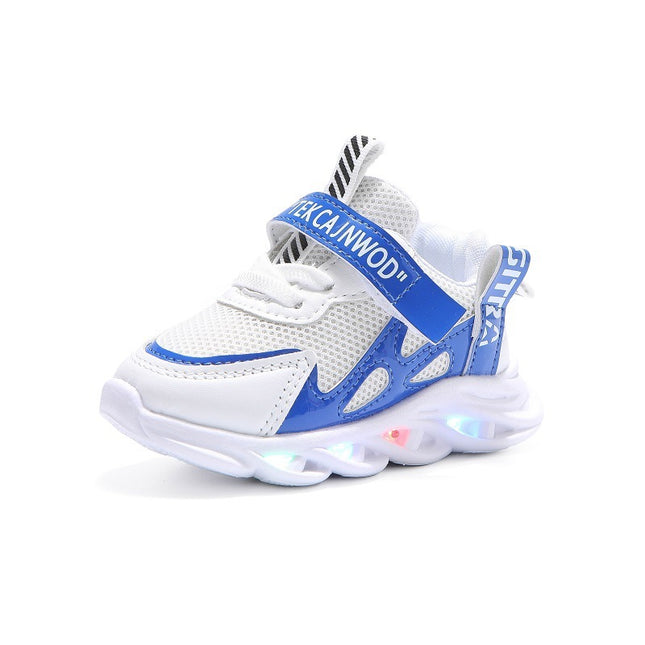 Breathable Light-Up Mesh Sneakers for Kids