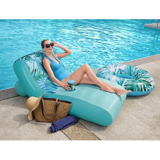 Inflatable Backrest Recliner Water Float Bed