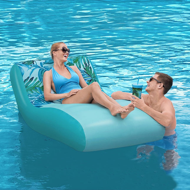 Inflatable Backrest Recliner Water Float Bed