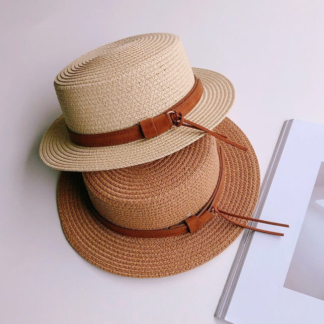 Unisex Tie-Dye Wide Brim Flat Top Beach Hat