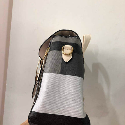 Women Grid Backpacks Female School Bag Girls Travel Bag