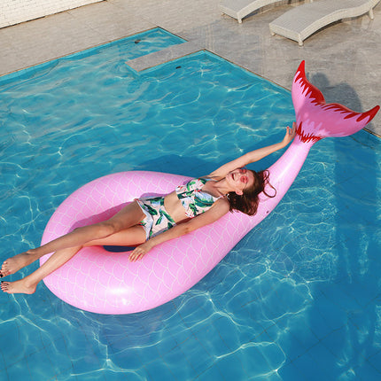 Fish tail swimming ring