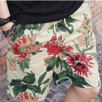 Stylish Men's Linen Beach Shorts