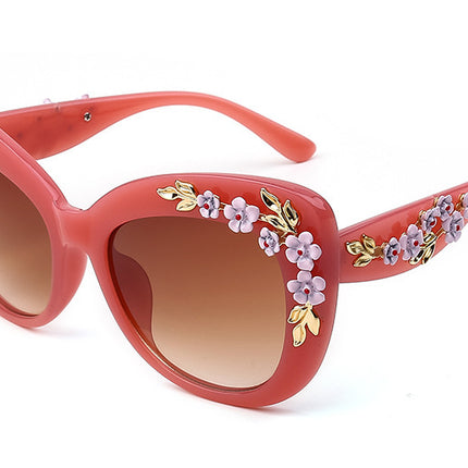 Women's Floral Frame Exquisite Fashion Sunglasses