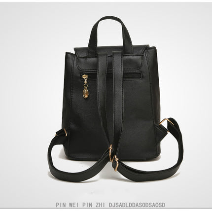 Women Backpack High Quality PU Leather Mochila Escolar School Bags For Teenagers Girls Top-handle Backpacks Herald Fashion