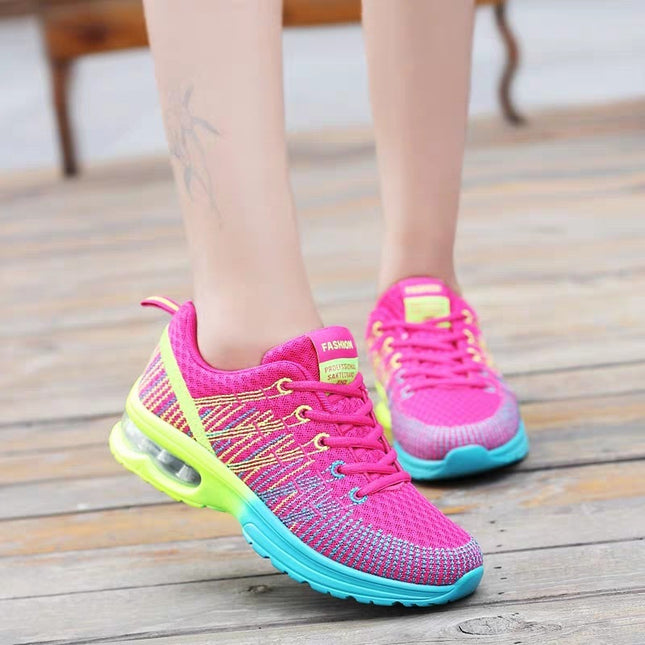 Breathable Mesh Lace-Up Sports Shoes Women