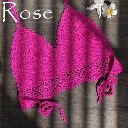 New Bikini Top Handmade Crochet Women Boho Beach Brale
