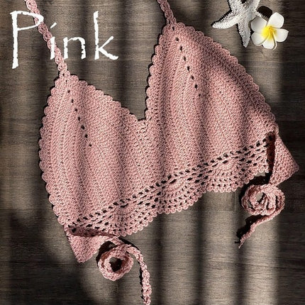 New Bikini Top Handmade Crochet Women Boho Beach Brale