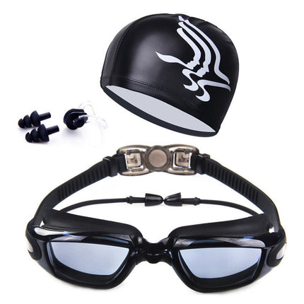 HD Anti-Fog Swimming Goggles Set