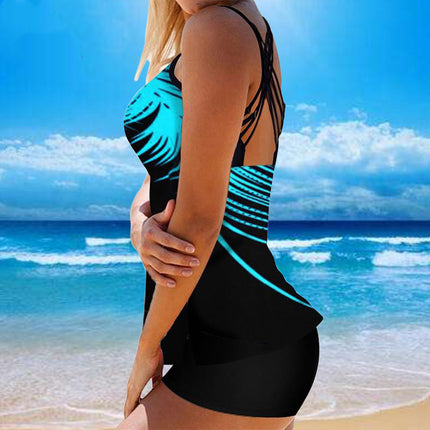 Sexy Women's Printed Tankini Swimsuit Set