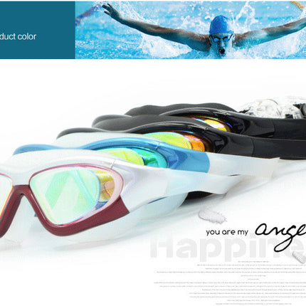 Large-Frame Waterproof & Anti-Fog Swimming Goggles