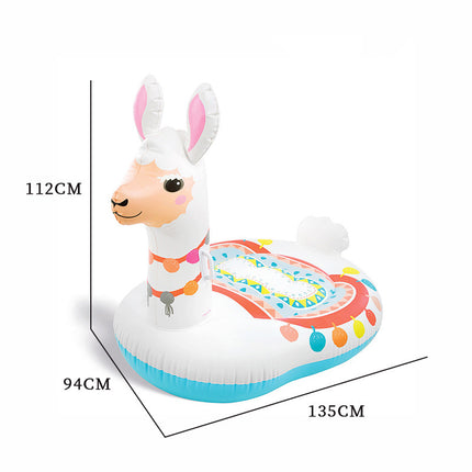 Inflatable Alpaca Pool Float for Adults