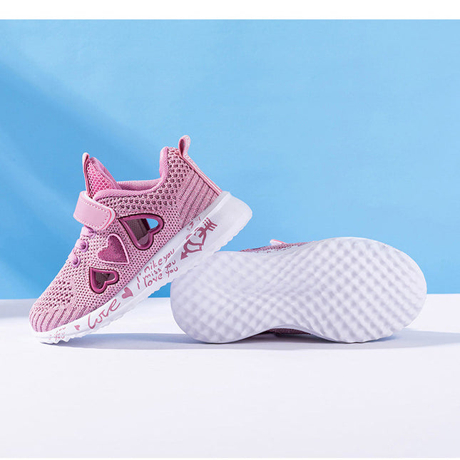 Casual Shoes Light Mesh Sneakers Kids Summer Children Fashion Tenis Cute Sport Cartoon Female Running Sock Footwear