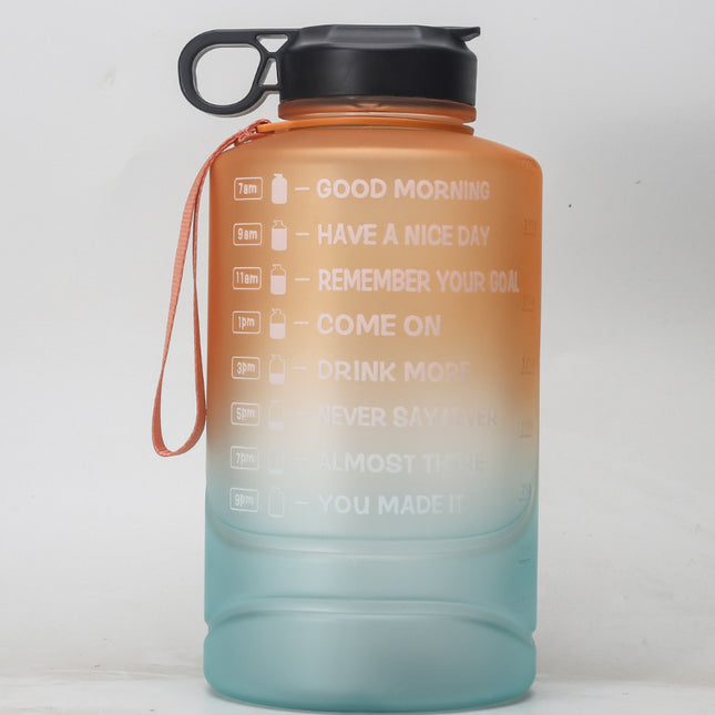Creative Gradient 2.2L Large Capacity Sports Bottle Plastic Outdoor Gym Big Water Cup