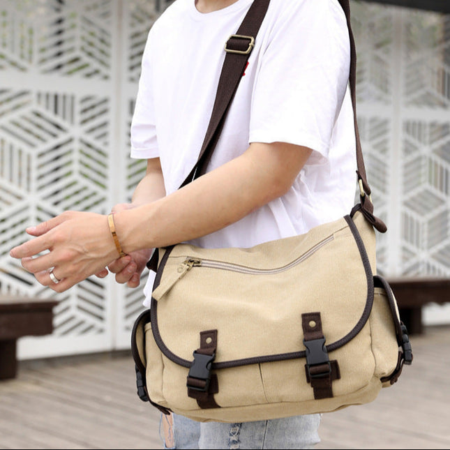 Men's Retro Canvas Messenger Shoulder Bag