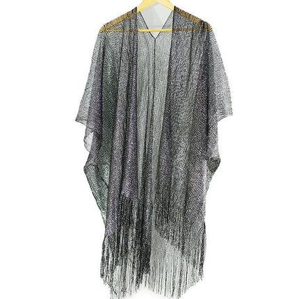 Women's Gold Tassel Bikini Cover-Up Beach Dress