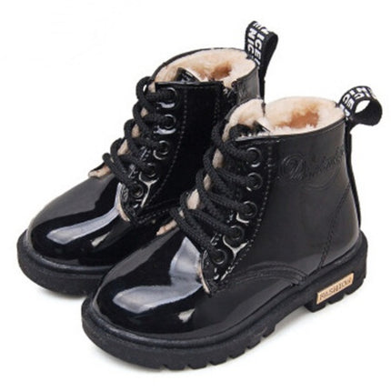 Waterproof PU Leather Winter Kids Snow Boots