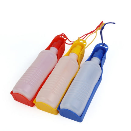 Portable Dog Water Feeder Bottle with Squeeze Bowl